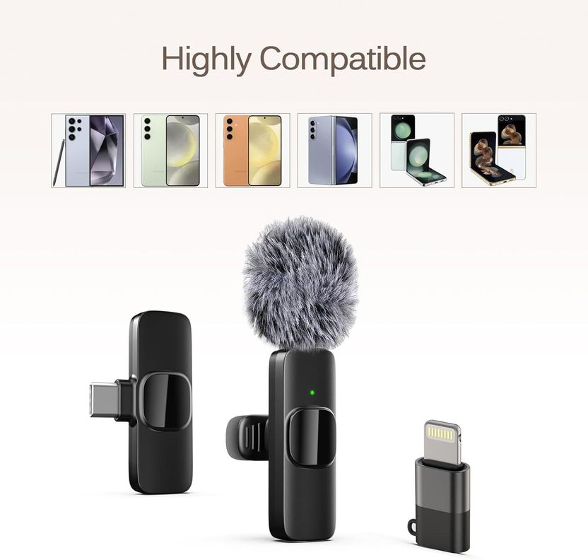 Youthvilla K9 Furry Lavalier Dual Wireless Microphone - Image 3