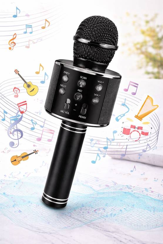 Seraphic Portable Handheld Wireless Singing Mike Multi-Function Bluetooth Karaoke Mic Microphone