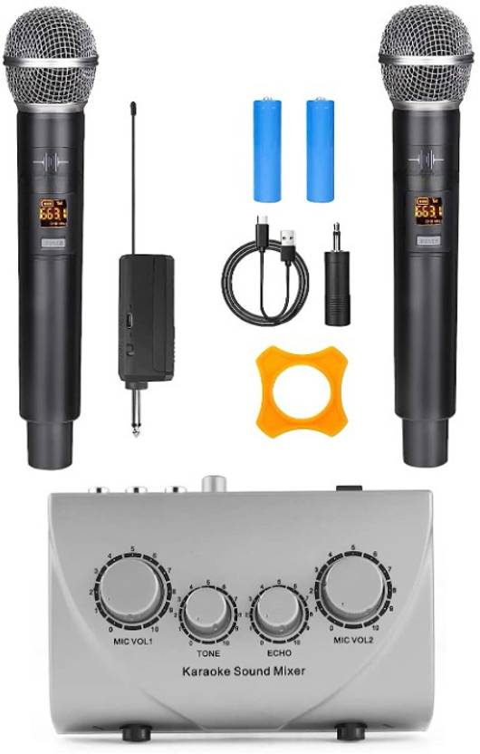 Adiohub Hayden Karaoke Sound Mixer Dual Mic Inputs with Karaoke Sound