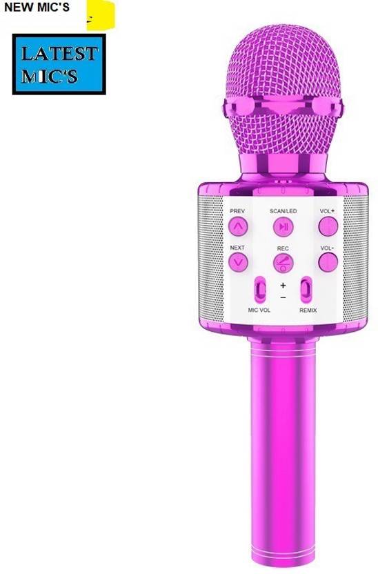 Bashaam S10 MAX WS858_Bluetooth Karaoke Mic with in built speaker(pack