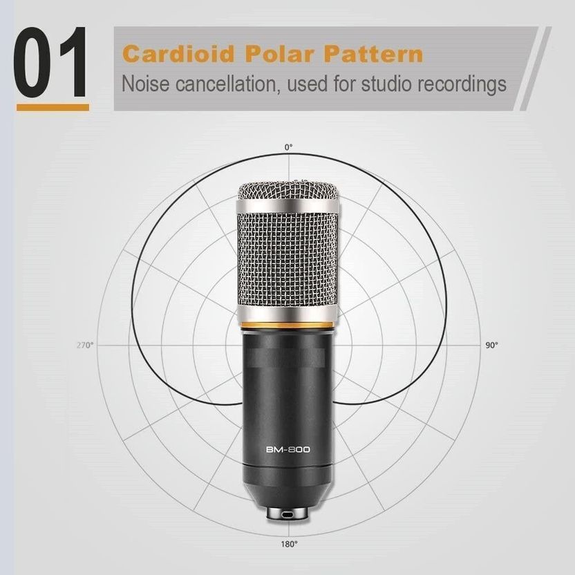 DawnRays BM800 Professional Condenser Mic Kit - Image 4