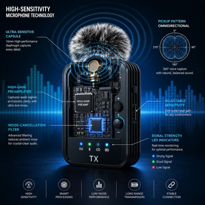 RV Enterprises Dual Wireless Mic with Noise Reduction - Image 4