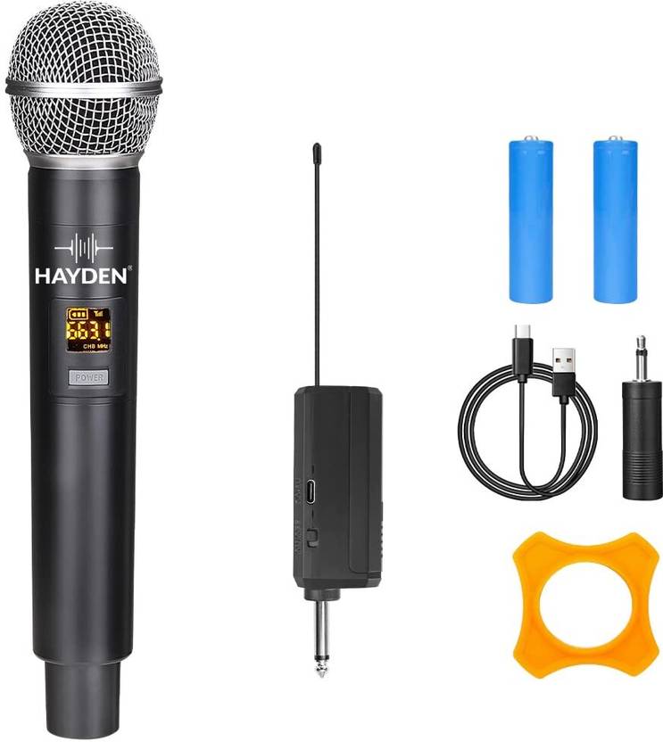 Hayden Wireless Mic, Microphone, UHF Karaoke Dynamic mic with Type C