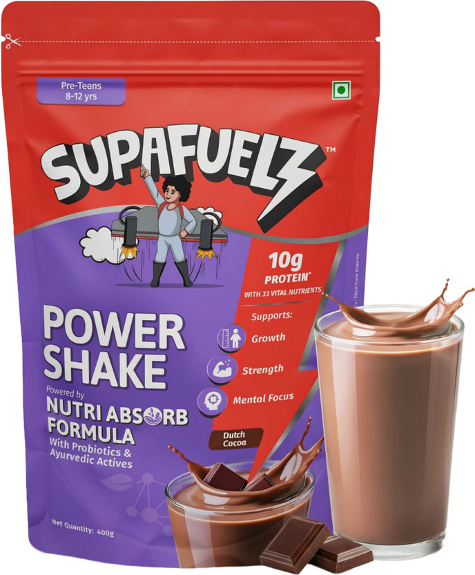 Supafuelz Powershake 8-12 Yrs Chocolate Nutrition