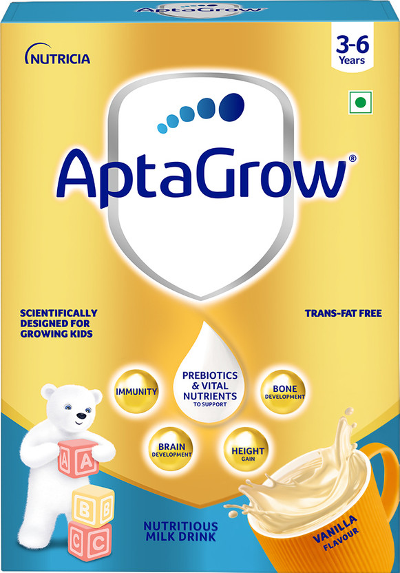 AptaGrow Nutritious & Tasty Milk Drink Powder for Kids Vanilla