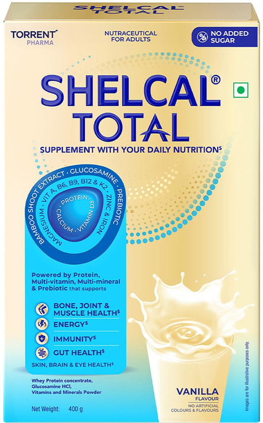 Shelcal TOTAL Powered by Protein, Multi-Vitamin, Multi-Mineral