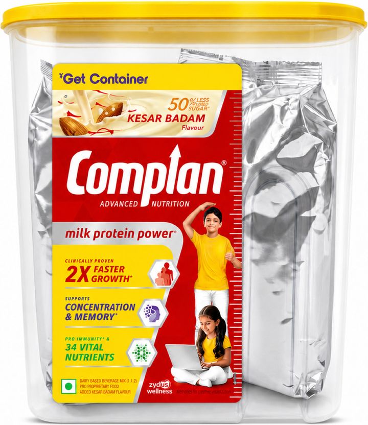 Complan Kesar Badam Nutrition Drink Powder for Children - Image 1