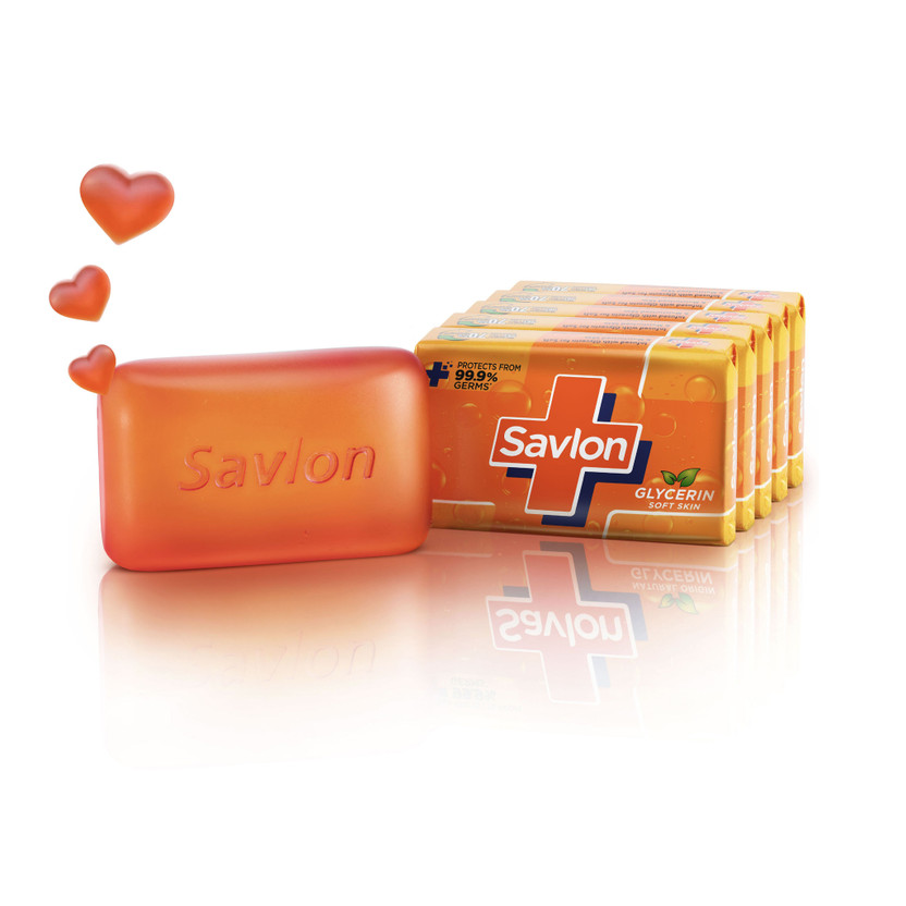 Savlon Glycerin Bathing Soap Bar Soft Protected Skin Value