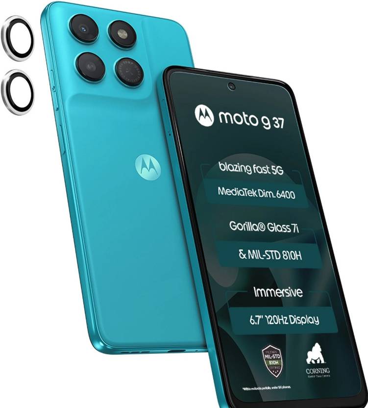AKSHUD Back Camera Lens Glass Protector for Motorola G37 5G, (ring)