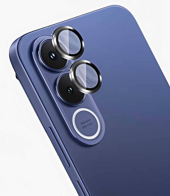 Astimi Back Camera Lens Ring Guard Protector for vivo V70 FE, Color - Black