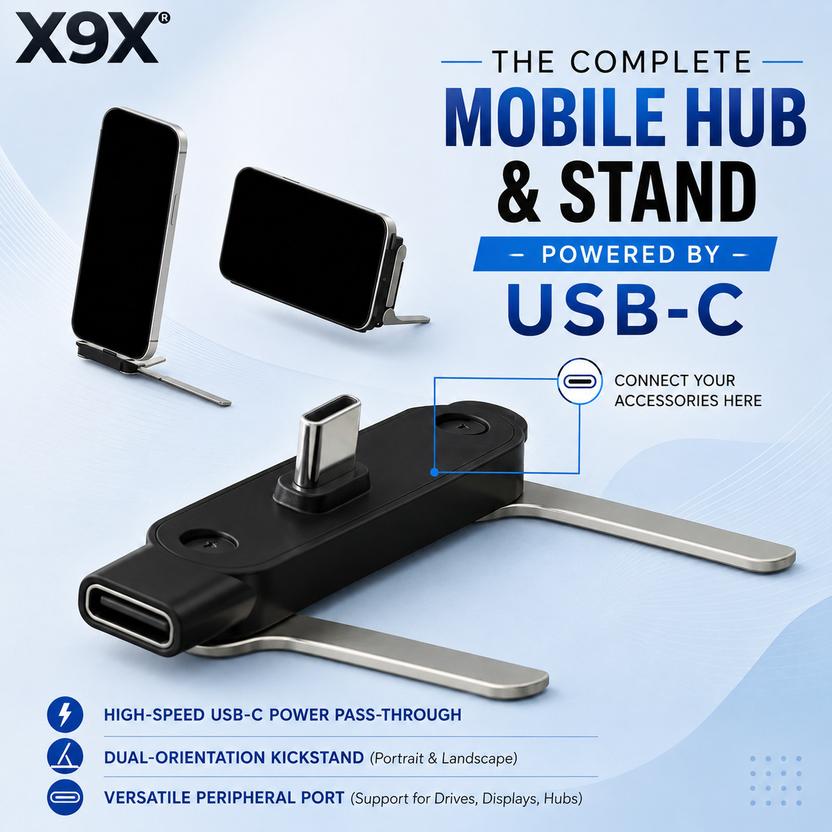 X9X 240W USB-C Foldable Mobile Stand with Fast