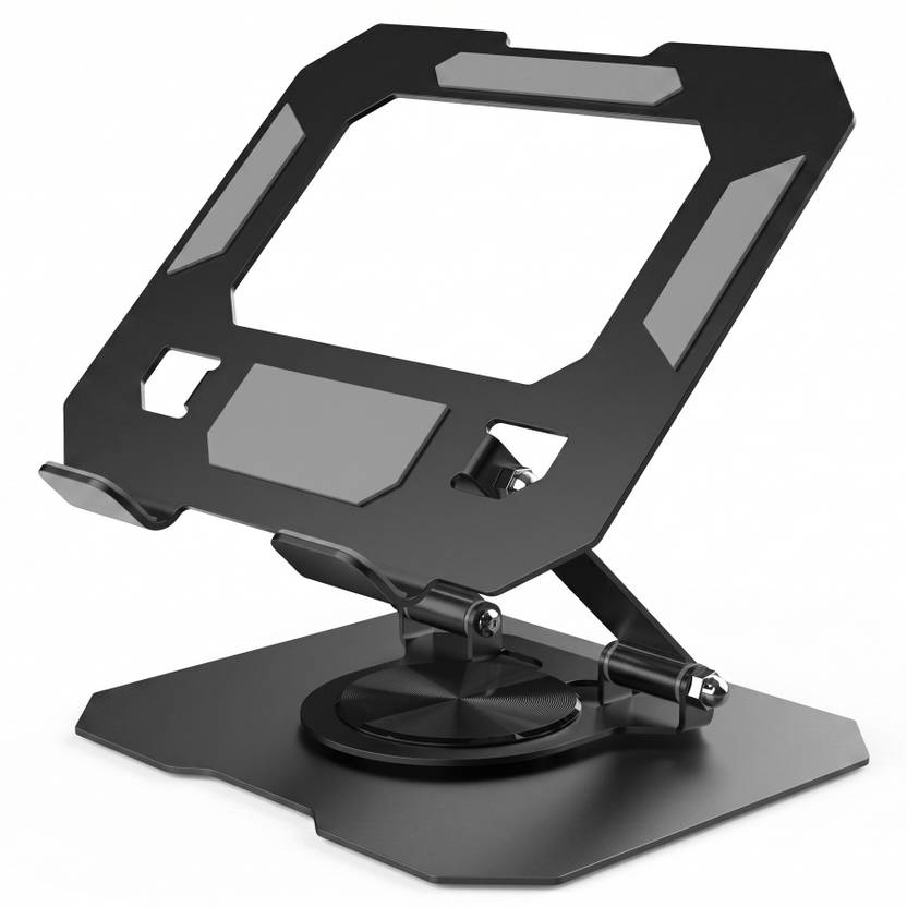 UrbanExo Aluminium Tablet Stand, 360° Rotating Foldable, 4–13 Inch Tablets & iPads Mobile Holder
