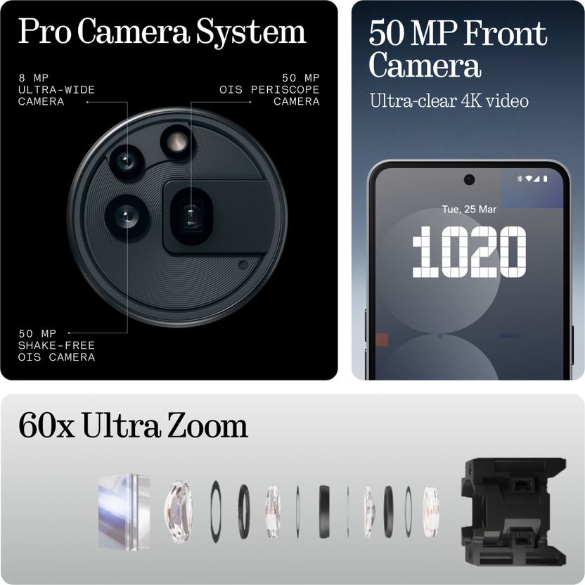 Nothing फोन (3a) प्रो (काला, 256 GB) (12 GB RAM) - Image 3