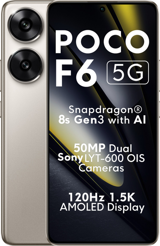 POCO F6 5G (Titanium, 256 GB)