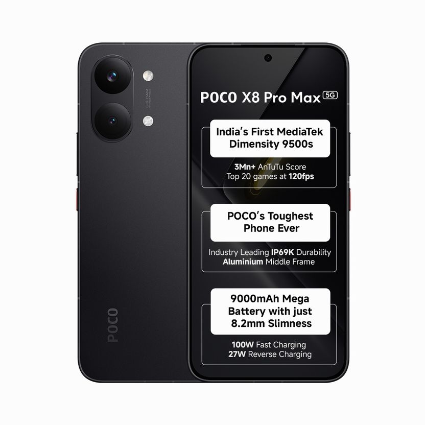 POCO X8 Pro Max 256GB 12GB RAM Black - Image 1