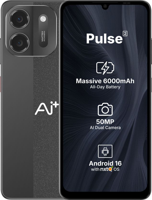 Ai+ Pulse 2 (Black, 128 GB)