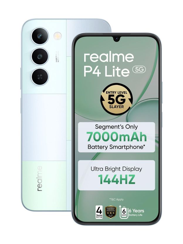 realme P4 Lite 5G 128GB 6GB RAM (Mosaic Green) - Image 1
