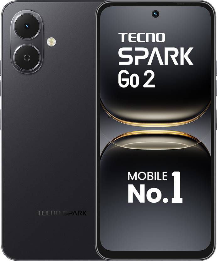 TECNO Spark GO 2 ( Black, 4GB+64GB)T7250 Processor 6.67 inch