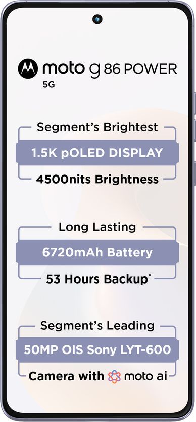 Motorola G86 Power 5G (128GB, 8GB RAM, Cosmic Sky) - Image 2