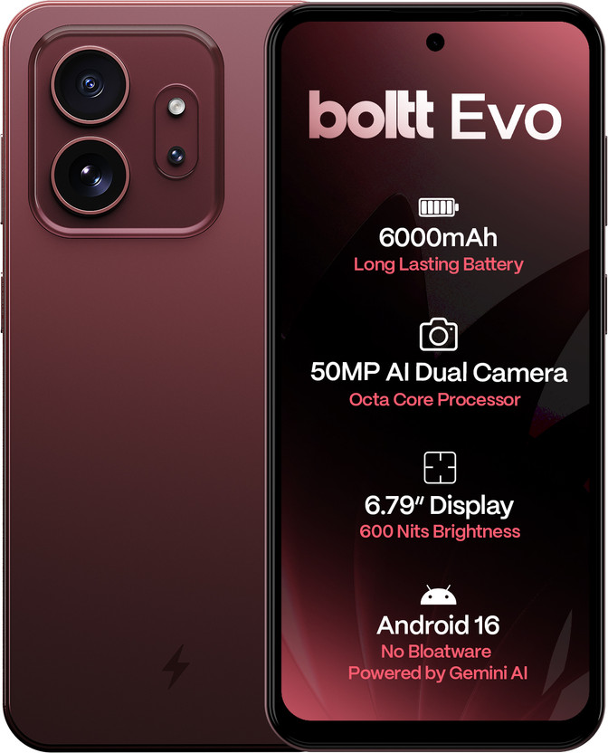 BOLTT EVO (Berry Red, 128 GB)