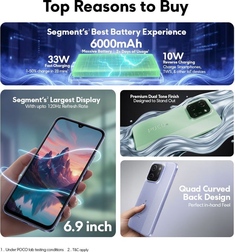 POCO C85 5G 128GB 4GB RAM - Image 2