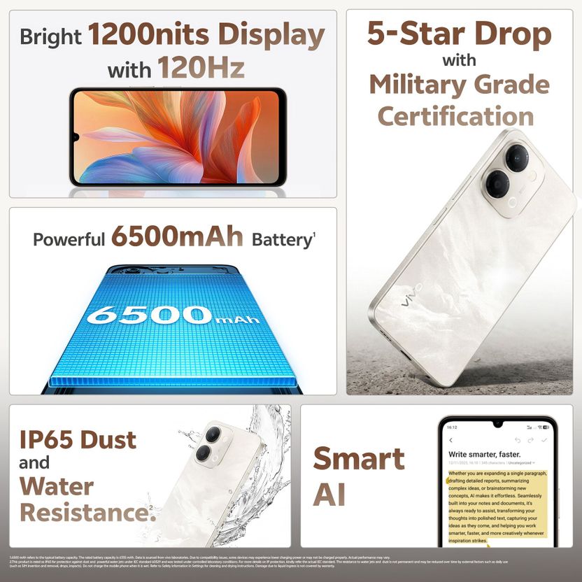 vivo Y11 5G (Cosmic Gold, 64 GB, 4 GB RAM) - Image 8
