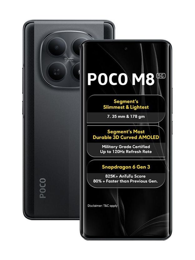 POCO M8 128GB 6GB RAM Glacial Blue - Image 6