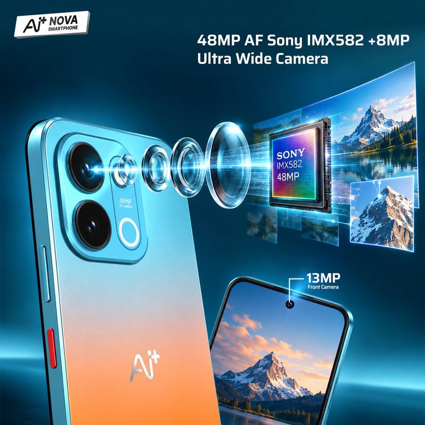 Ai+ Nova 2 Power 5G (Blue Fusion, 128 GB) (8 GB RAM) - Image 2