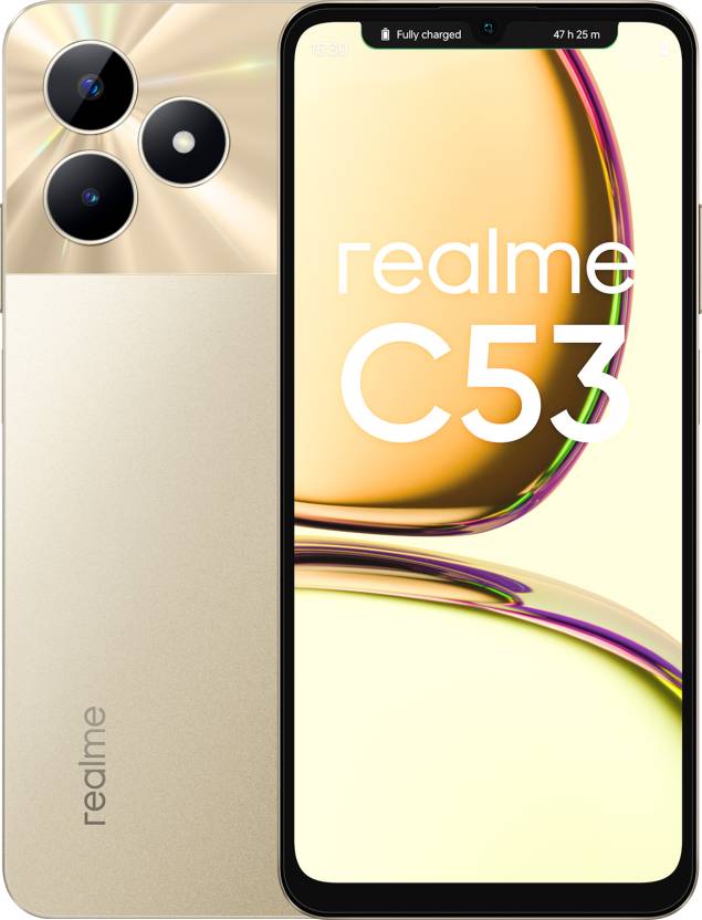 For 8999/-(31% Off) Realme C53 (Champion Gold, 64 GB) (6 GB RAM) at Flipkart