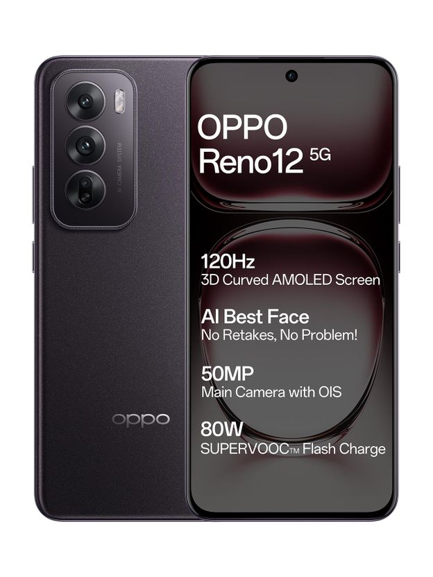 OPPO Reno 12 5G 256GB 8GB RAM Sunset Peach - Image 1