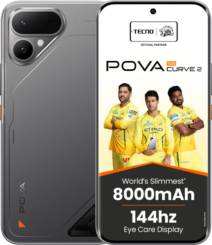 Tecno Pova Curve 2 5G (Storm Titanium, 128 GB)
