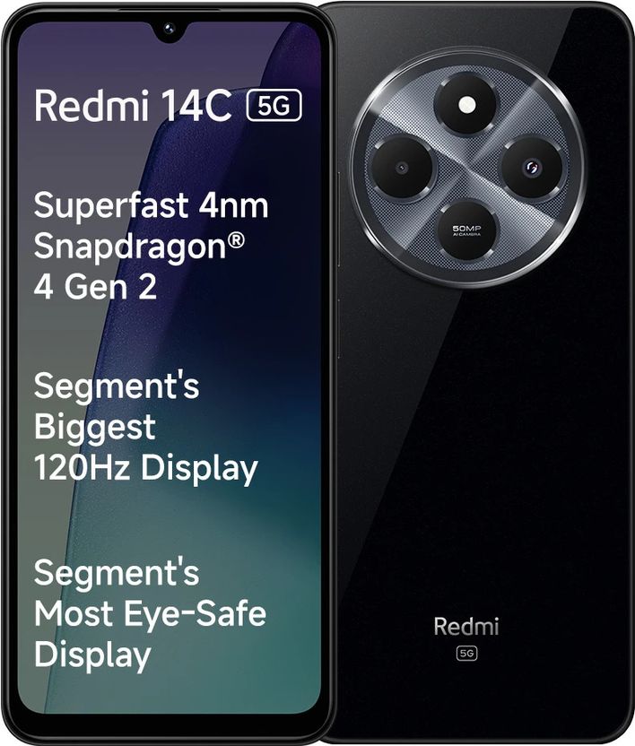 Redmi 14C 5G 128GB 4GB RAM Starlight Blue - Image 6
