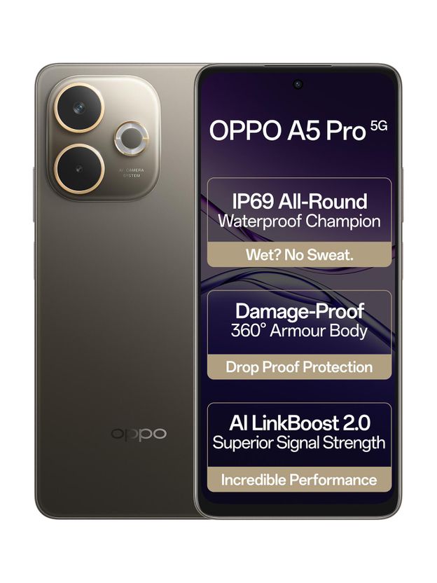 OPPO A5 Pro 5G 128GB 8GB RAM Mocha Brown - Image 1