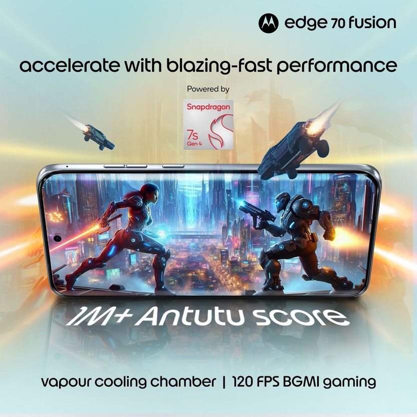 Motorola Edge 70 Fusion Snapdragon 128GB Blue Surf - Image 7