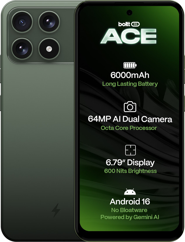 boltt ACE 5G (Forest Green, 128 GB)