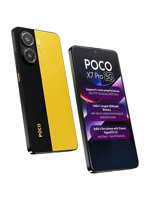 POCO X7 Pro 5G 256GB 8GB RAM Yellow - Image 1