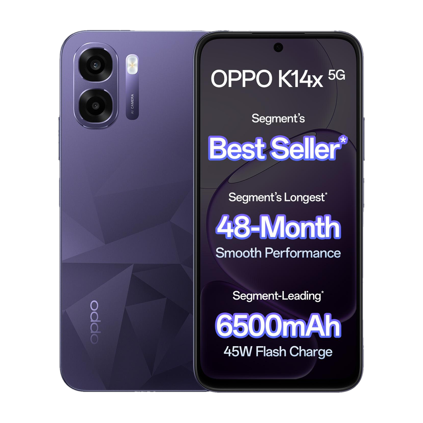OPPO K14x 5G (Prism Violet, 128 GB)