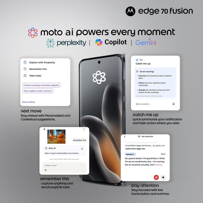 Motorola Edge 70 Fusion Snapdragon 256GB Pantone SILHOUETTE - Image 8