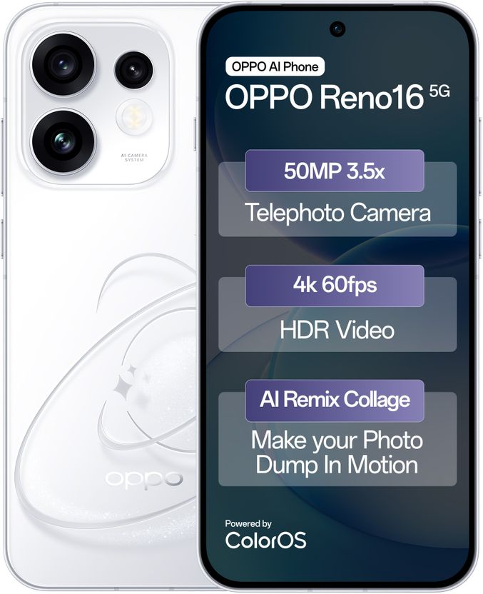 OPPO Reno16 5G 256GB 12GB RAM Starry White