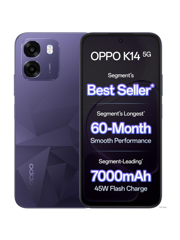 OPPO K14 5G 128GB 6GB RAM Prism Violet - Image 1