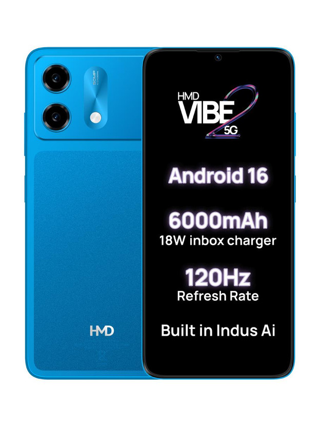 HMD Vibe2 5G (Nordic Blue, 64 GB) (4 GB RAM)