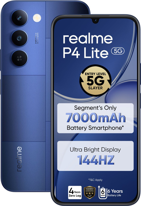 realme P4 Lite 5G (Mosaic Blue, 64 GB)