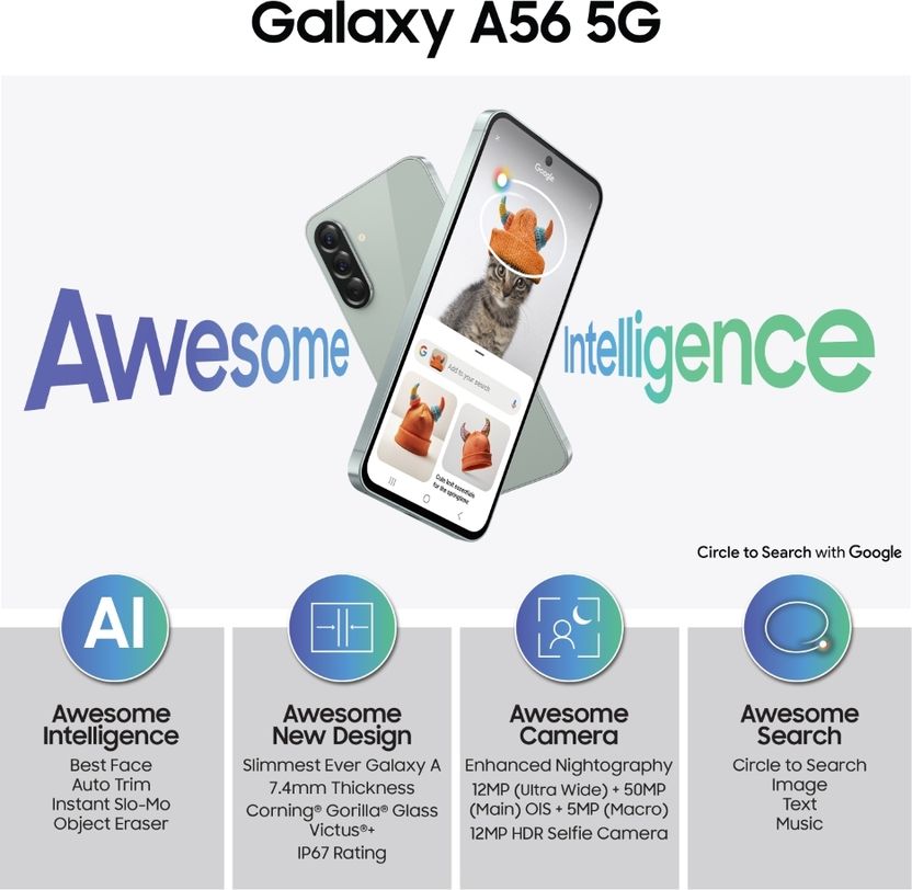 Samsung Galaxy A56 5G 256GB 8GB RAM Olive - Image 2