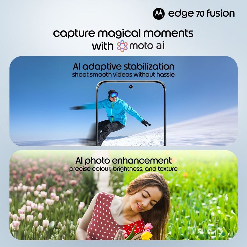 MOTOROLA एज 70 फ्यूज़न स्नेप ड्रैगन (पैंटोन कंट्री एयर, 128 GB) - Image 10