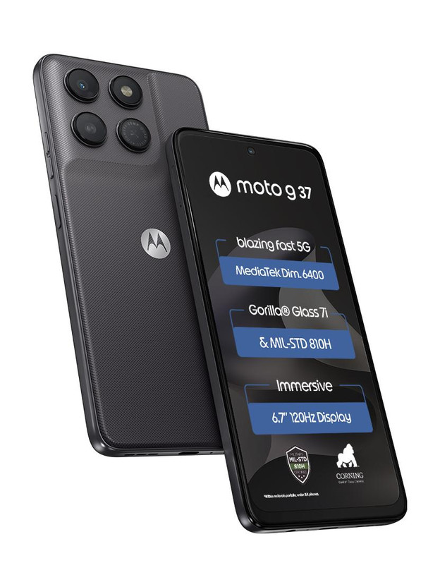 Click to enlarge MOTOROLA g37 (PANTONE Impenetrable, 64 GB) (4 GB RAM)