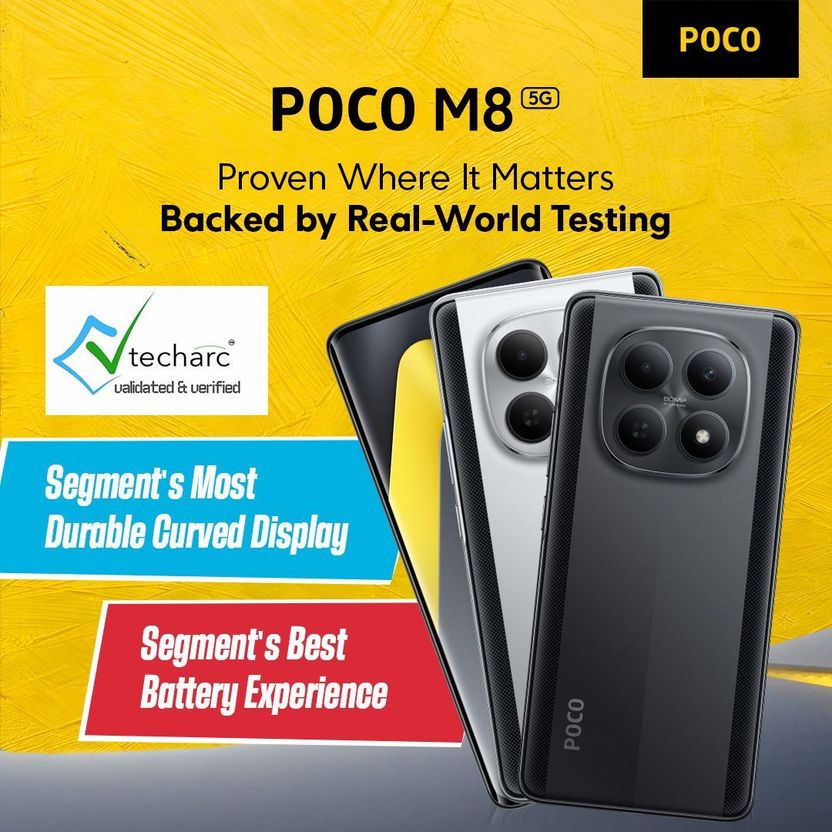 POCO M8 128GB 6GB RAM Glacial Blue - Image 5
