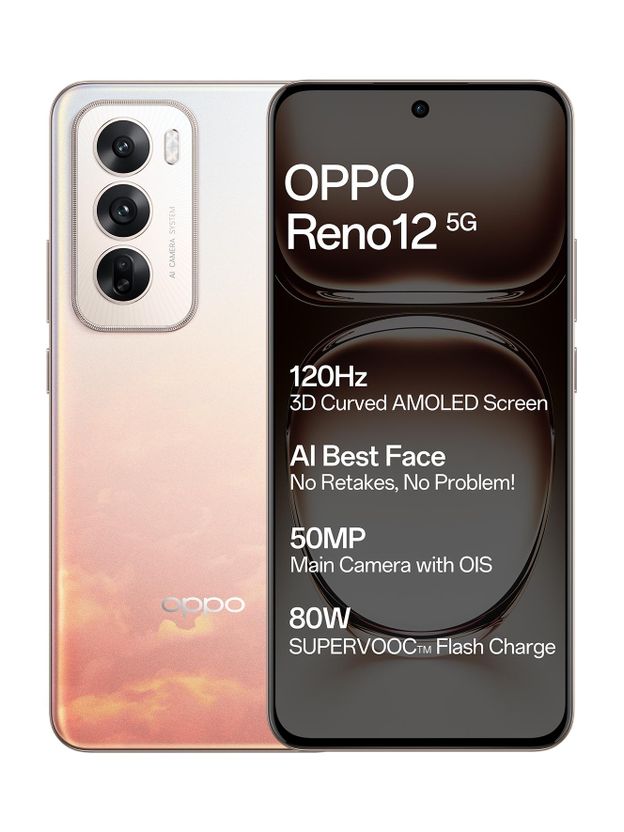 OPPO Reno 12 5G 256GB 8GB RAM Sunset Peach - Image 9