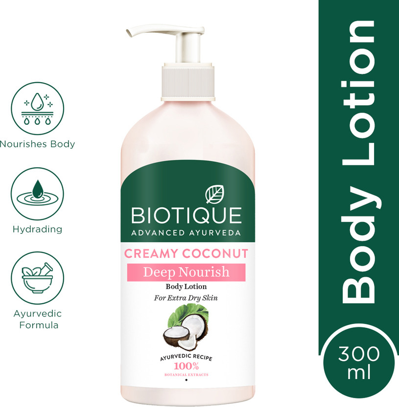 BIOTIQUE Creamy Coconut Deep Nourish Body Lotion