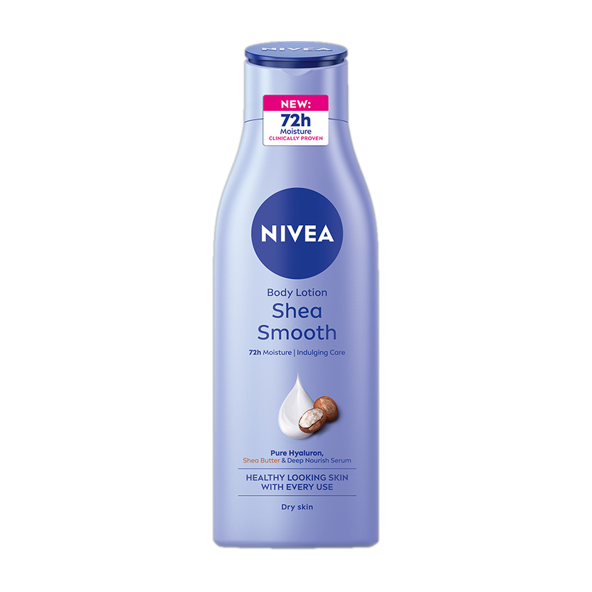NIVEA Body Milk Shea Smooth, Moisturizer Lotion, Deep Moisture