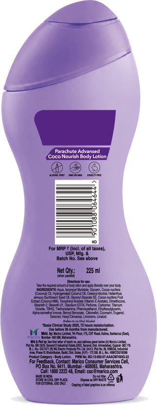 Parachute Advansed Deep Nourish Body Lotion, Coconut Milk - Image 6